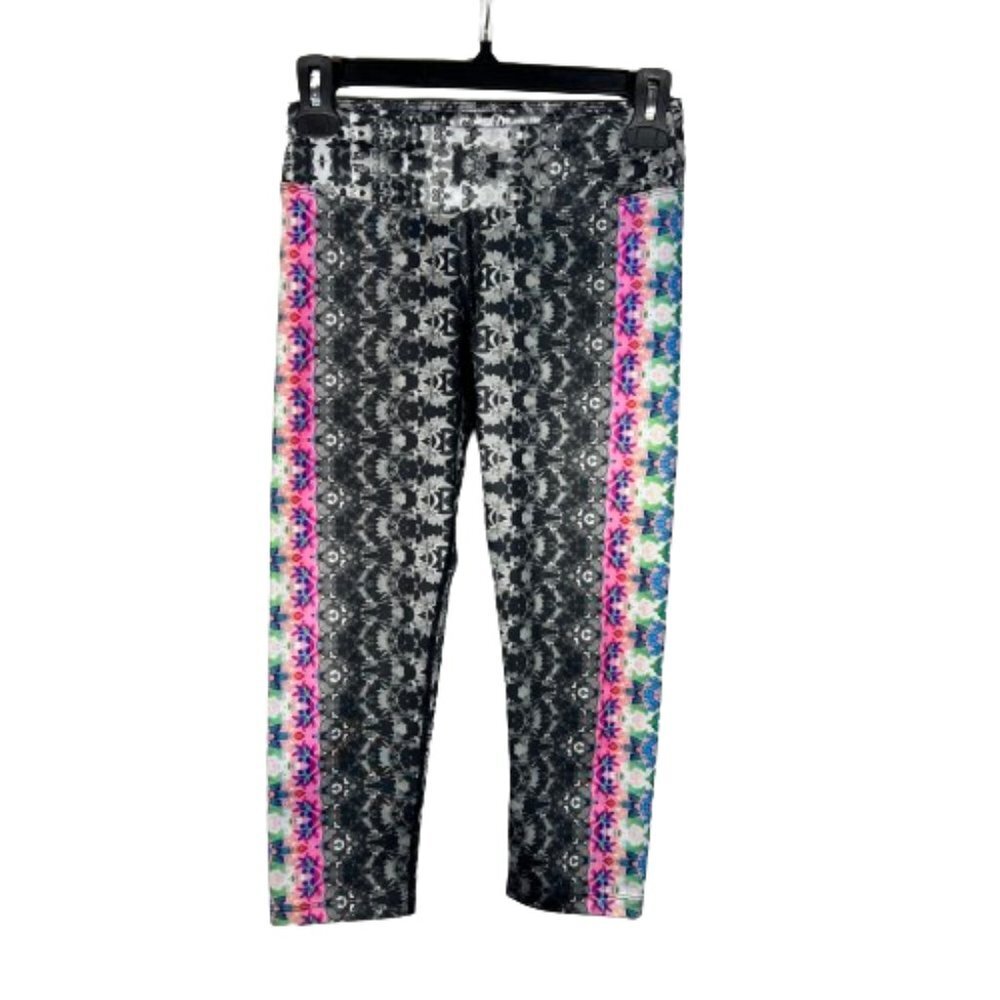 Prana Womens Capri Leggings Size XS Kaleidoscope Print Activewear Yoga Workout